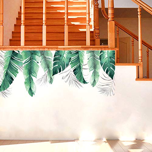 Vinilos Decorativos Tropical Leaves para Pared Verde miniatura 4