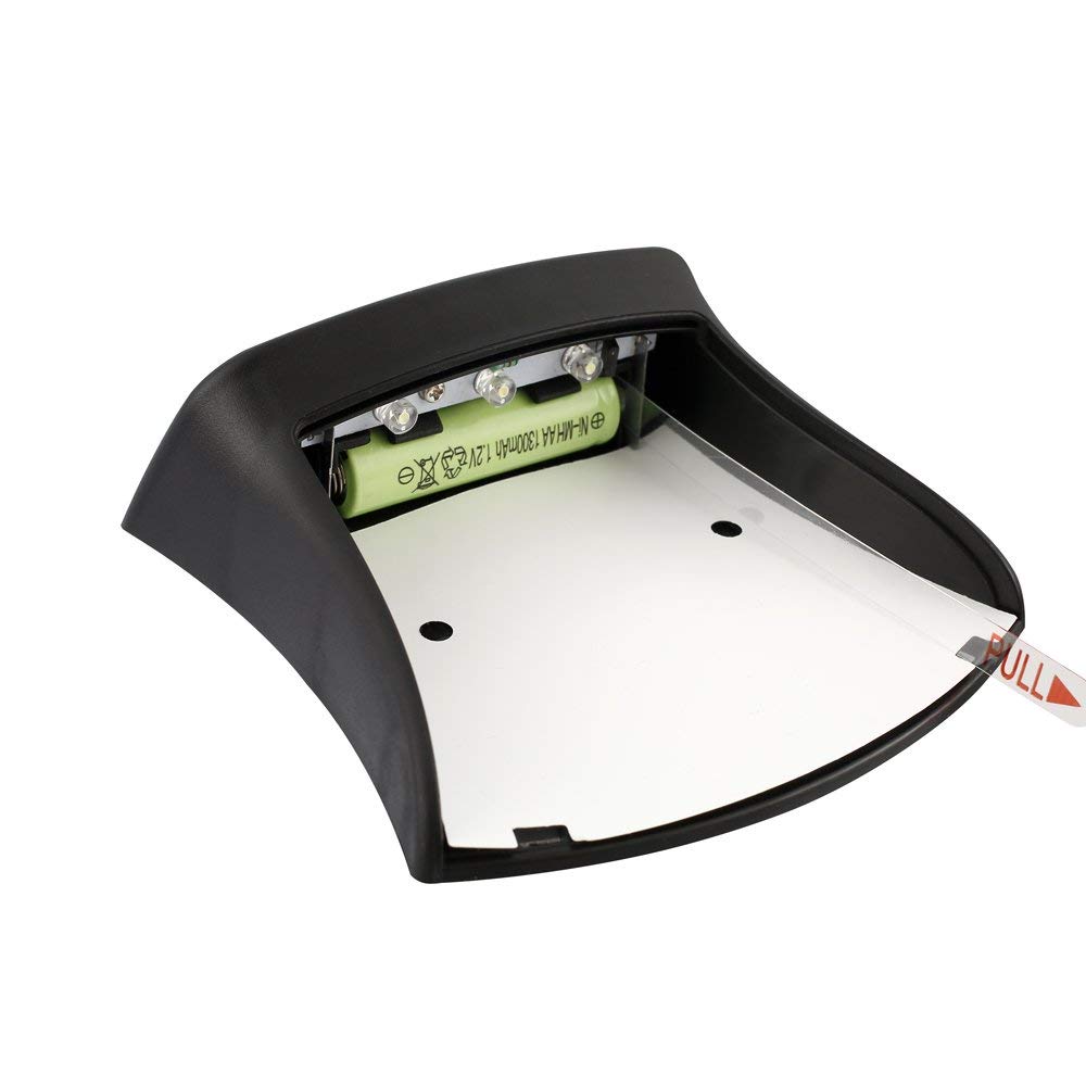 Kinkiety ścienne, 4-pak lamp solarnych z 4 diodami LED, zewnętrzne kinkiety z uśmiechem, bezprzewodowe lampki nocne do schodów bezpieczeństwa