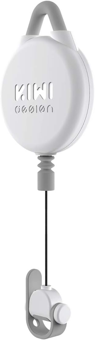 [Pro Version] KIWI design VR Cable Management, Retractable Ceiling Pulley System for/Meta Quest/Quest 2/Rift/Rift S/HTC Vive/Vive Pro/Valve Index Link Cable for VR Accessories (White, 1 Pack)