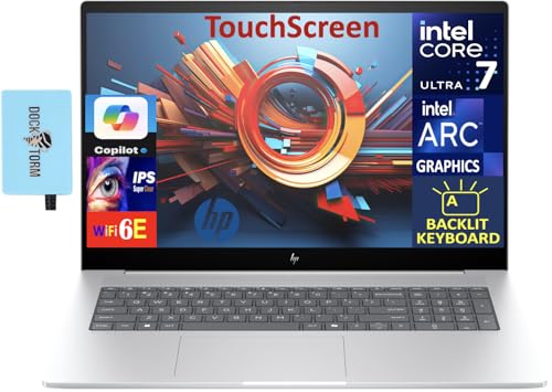 HP Envy AI Powered Laptop 17.3' Touch IPS FHD Display (Intel Ultra 7-155H, 32GB DDR5, 1TB PCIe SSD, Intel Arc, Thunderbolt 4, Backlit KB, WiFi 6E, Webcam, Win 11 Pro) w/DKZ USB Port Expander