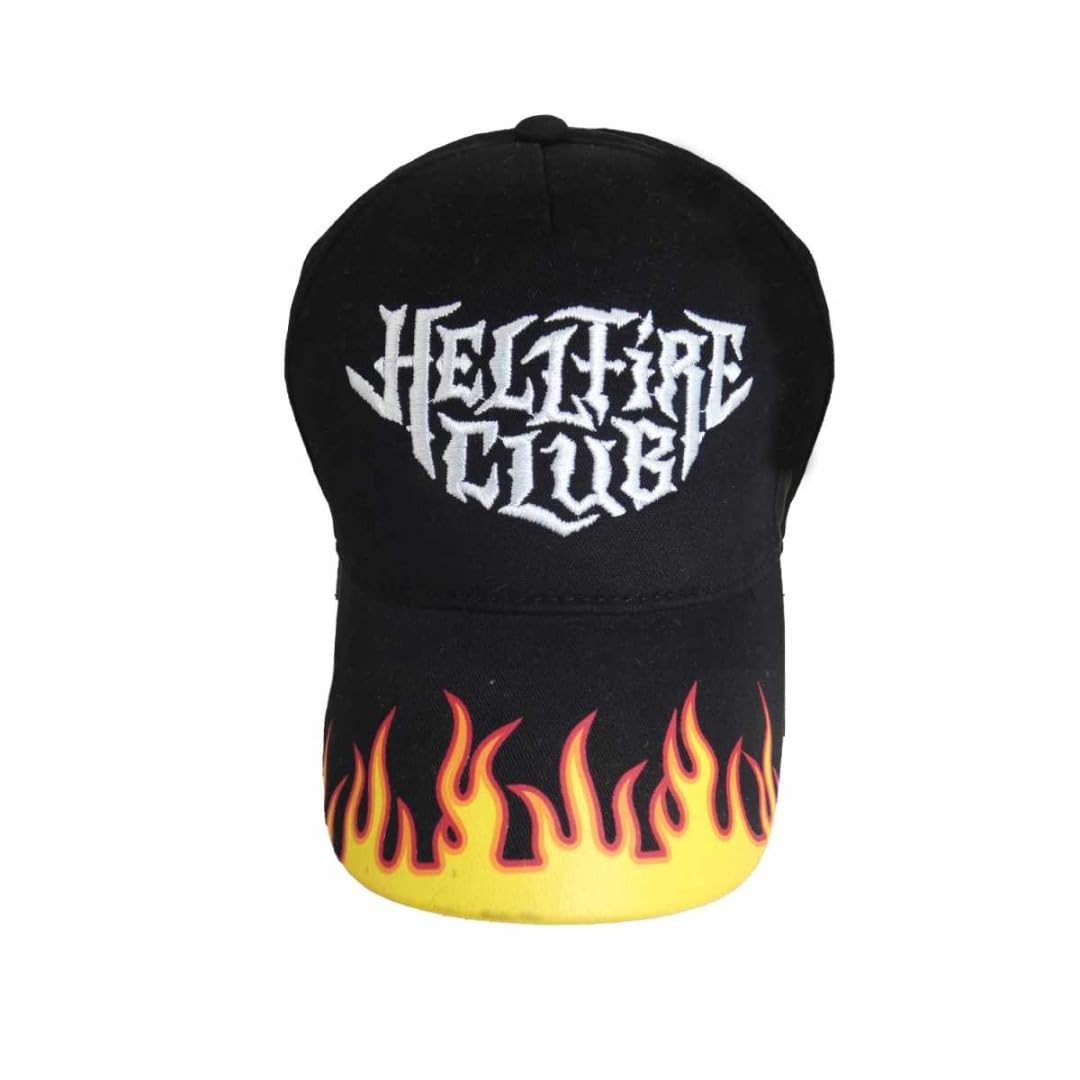 Heroes Inc. Unisex Black Netflix Stranger Things Hellfire Club Baseball Cap