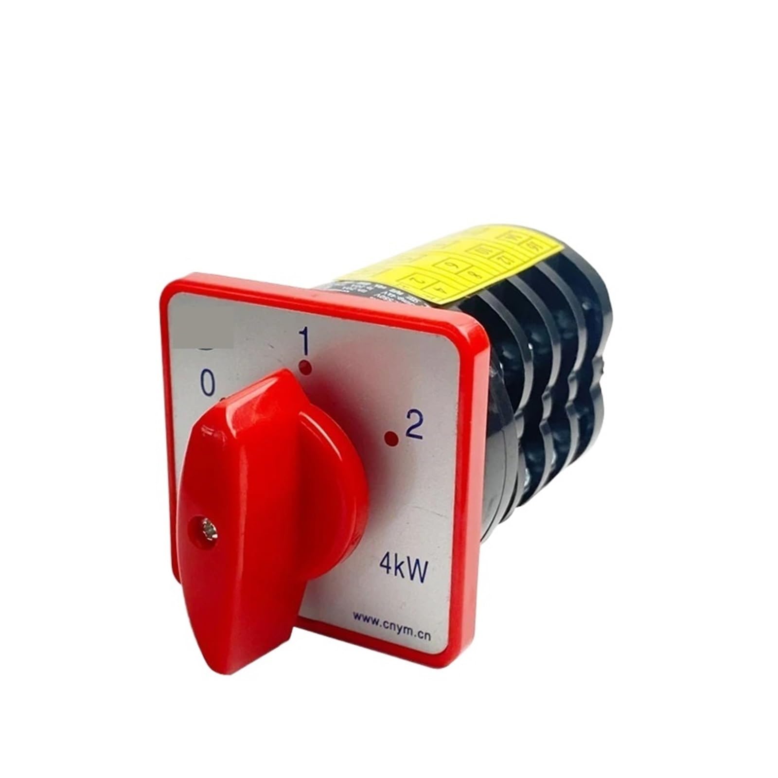 YWZVBSDCS HZ5 3 Position Rotary Cam Switch 20A 4 Pole 4kw Universal Changeover Selector HZ5-20/4 M08