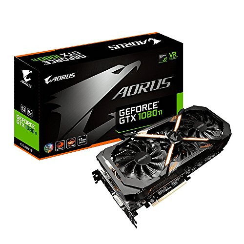 Gigabyte AORUS GeForce GTX 1080 Ti 11GB Graphic Cards GV-N108TAORUS-11GD (Renewed)