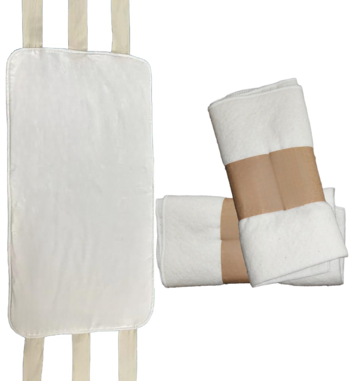 Castor Oil Pack Wrap with Two Separate Organic Cotton Flannel