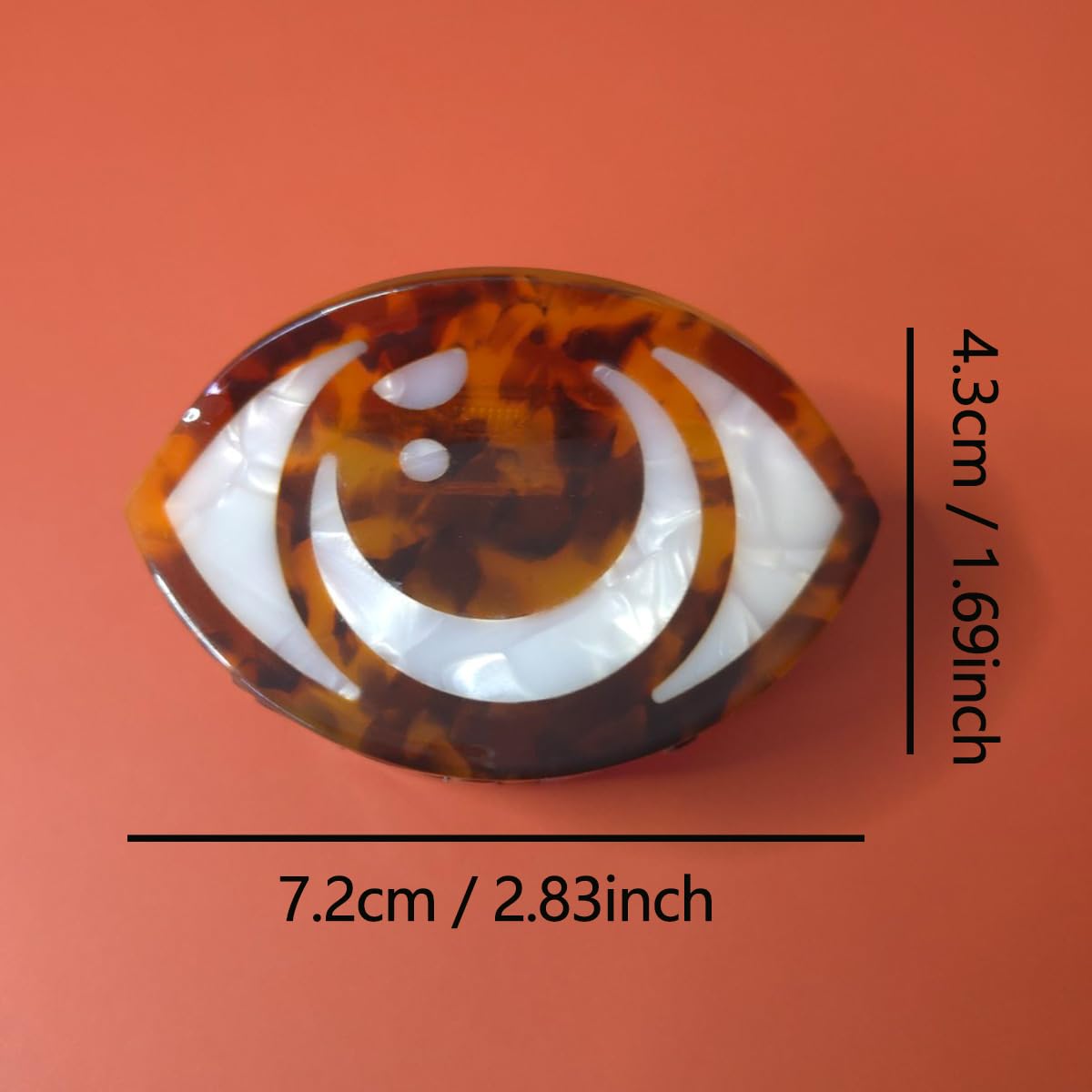 Evil Eye Hair Claw Acetate Hair Clip Gift for Women Stylish Hair Accessory Evil Eye Acetate Hair Claw: Trendy Fashion Accessory - Etsy main image 4