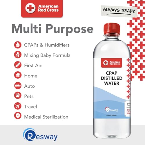 image for Resway American Red Cross Distilled Water | Travel Bottles for Resmed,