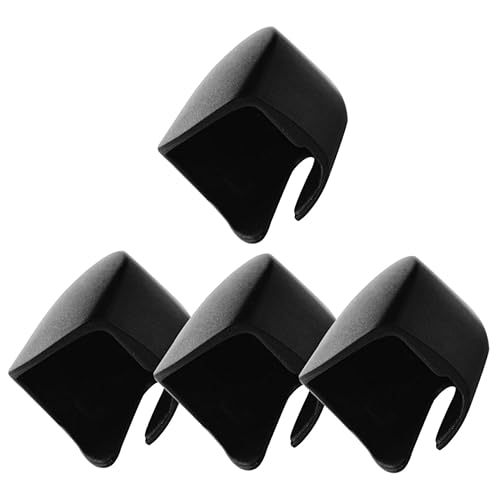 Maquillaje Negro 4 unids Cepillo de dientes Negro Cepillos de Dientes Tapas para Cepillos de Dientes Cubiertas de Polvo para Cepillo de Dientes