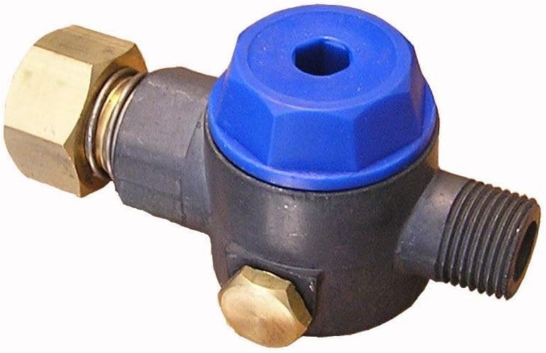 Replacement for Aluminum Water Inlet Filter, GH Inlet, 1/2" MPT Outlet, 1/4" Side Ports