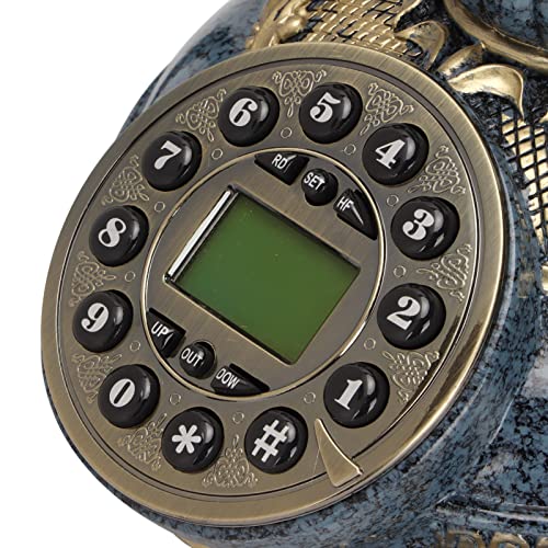 Teléfono retro vintage alámbrico Dilwe azul oscuro miniatura 5