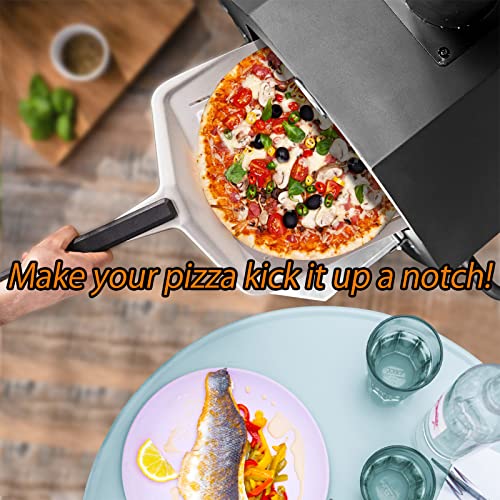 BreeRainz Charcoal & Wood Fired Pizza Oven, 3 in 1 Outdoor Pizza Oven/Smoker/BBQ Grill w/ Adjustable Chimney, Pizza Stone & Peel, Portable Wheel Design for Outdoor Authentic Pizza Making, Smoked Food & Barbecue BreeRainz Charcoal & Wood Fired Pizza Oven, 3 in 1 Outdoor Pizza Oven/Smoker/BBQ Grill w/ Adjustable Chimney, Pizza Stone & Peel, Portable Wheel Design for Outdoor Authentic Pizza Making, Smoked Food & Barbecue