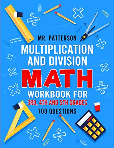 Multiplication and Division Math Workbook for 3rd, 4th and 5th Grades ...