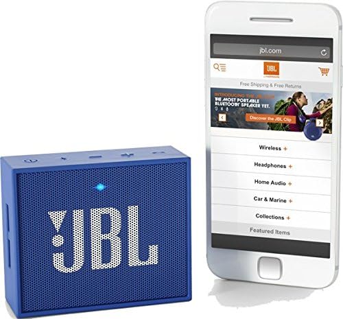 JBL Go Ultra Portable Rechargeable Bluetooth Speaker with Aux-in Compatible - Blue