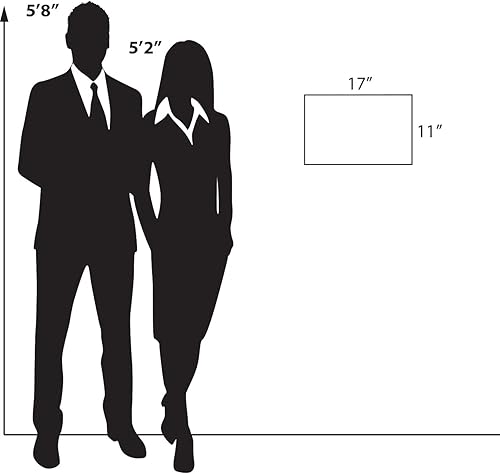 Vista 20 de Azar Displays 122015 - Marco autoadhesivo de acrílico transparente para letreros de pared, 5.5 pulgadas de ancho x 2.5 pulgadas de alto