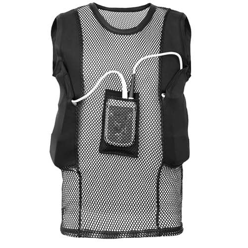 Mens Mesh Tank Top for HeartMate 2 & 3 Breathable Tank Top with Battery Controller Pockets, Ultra-Light Mesh Fabric
