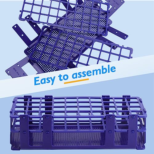 Faruijie ZR-TTR-FBA Test Tube Rack - 5Pcs Plastic Test Tube Holder,40 Holes Lab Test Tube Rack,Detachable Tube Rack,20Mm Large Centrifuge Tube Rack thumb #2