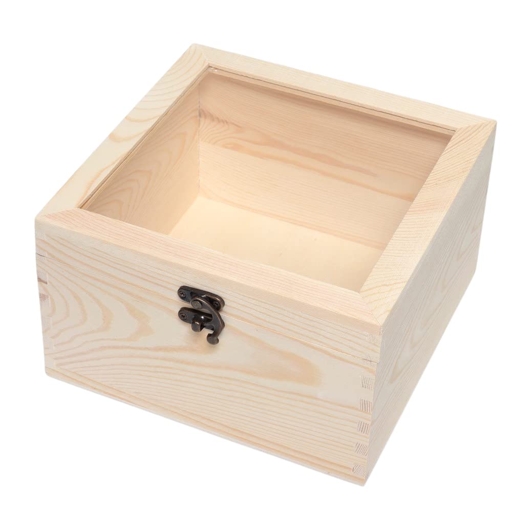 Amazon｜天然木 シンプル 木箱 20×12cm ウッドボックス 四角