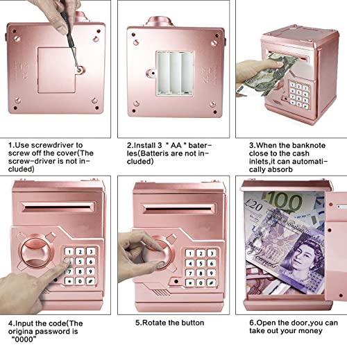 Salvadanaio con password elettronica, per