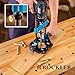 Rockler Drill Guide | Portable Drill Press Adapter for Hand Drill - 0 to 60 Angle w/Protractor & Chuck Key for straight holes - Rockler Woodworking
