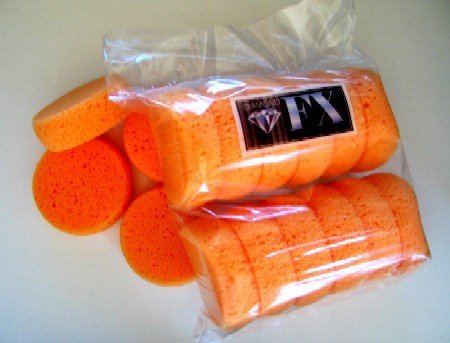 Diamond FX Sponge Pack of 12 - Orange