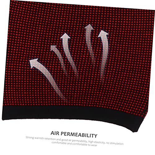 Faja lumbar de cashmere grueso talla L color rojo miniatura 3