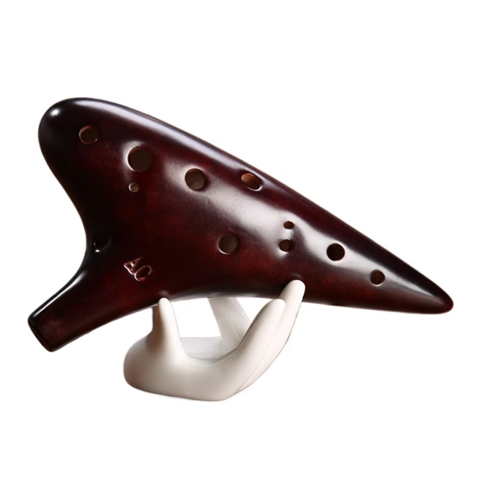 Ocarina principianti Ocarina 12 Fori Alto C Accordatura AC Affumicata Ceramica Produzione Professionale Accordatura AC(Fumigation)