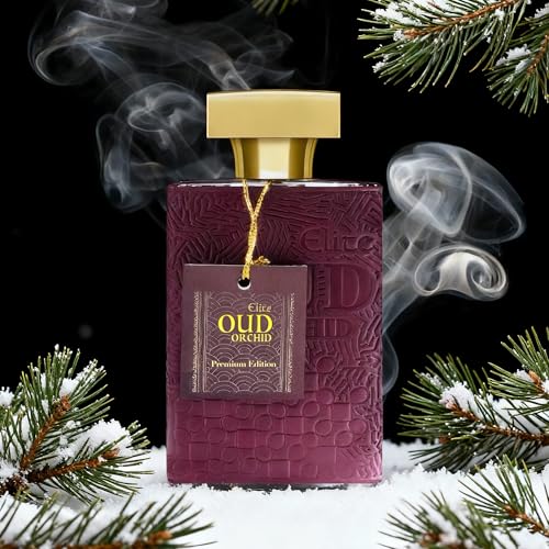 Image of AFLUXE Elite Oud Orchid Eau de Parfum for Men, 3.4 Fl. Oz - Long Lasting Oud & Black Orchid Fragrance, Intense Dark Chocolate & Woody Men's Perfume