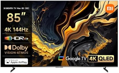 XIAOMI TV MAX 85 Zoll (216 cm) QLED 4K UHD Smart TV, 144Hz (240Hz...