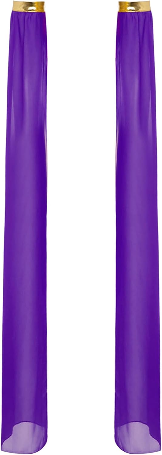 JEATHA Women's Belly Dance Dress Crop Sequin Top Slit Chiffon Skirt with Split Sleeves for Stage Performance Purple XX-Large