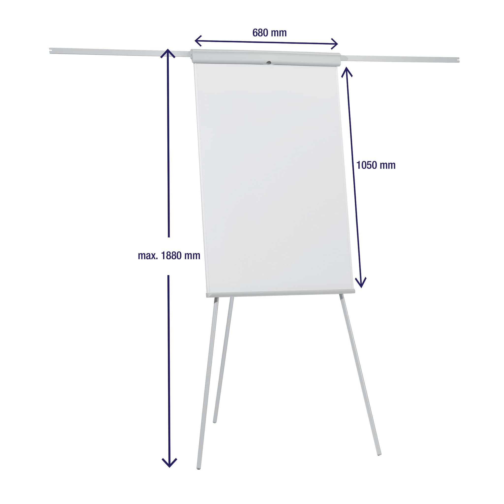 Franken EL-FC22 Pizarra De Caballete Magnética Con Brazos Extensibles, 180 cm, Verde Claro