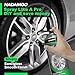 NADAMOO Aluminum Wheel Spray Paint, Semi-gloss Aerosol Car Rim Paint for Recolor and Protection of Metal Surface, Silvery, 2 Cans, 13 Oz Per Can