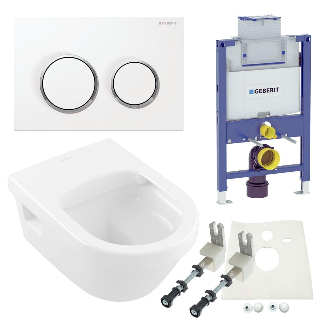 Vorwandelement Spülkasten Omega 82 cm Architectura WC spülrandlos Betätigungsplatte WC Sitz SoftClose Set