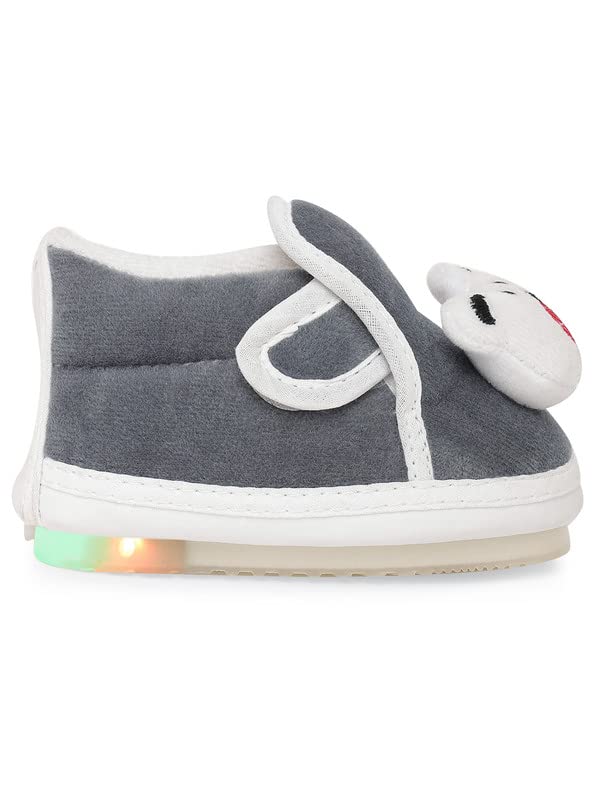 CHIU Led Chu-Chu Fur Blue Shoes with Double Strap for Baby Boys & Baby Girls (for 12-15 Months, 15-18 Months, 18-21 Months, 21-24 Months) 3 51jEYdkAaoL