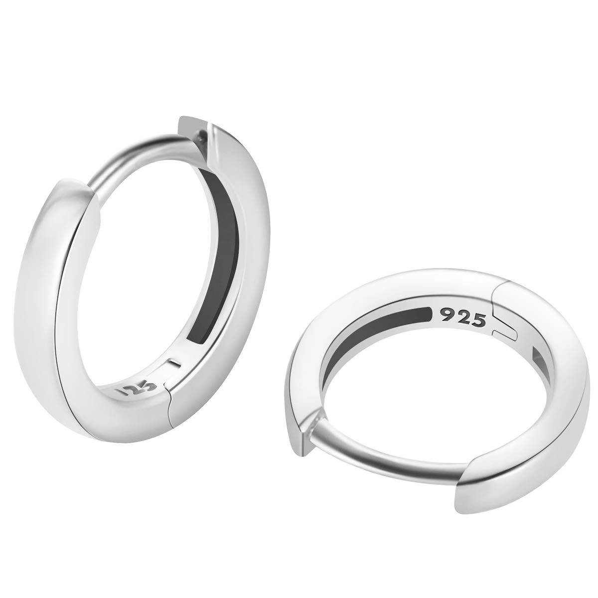 925 Sterling Silver Small Gold Hoop Earrings for Women Girls 14K Gold Huggie Earrings Tiny Hypoallergenic Cartilage Earrings Hoops