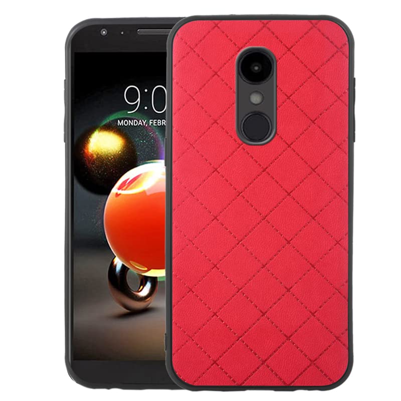 Compatible with LG Aristo 2 3 Plus/Rebel 4 LTE/Tribute Empire Dynasty/Zone 4/K8 Plus 2018 K8S/Fortune 2/Phonenix 4/Risio 3 Case Anti-Slip Fit Mobile Phone Cover for Aristo3+ Astro 2+ 3+ K8+ 4G Red