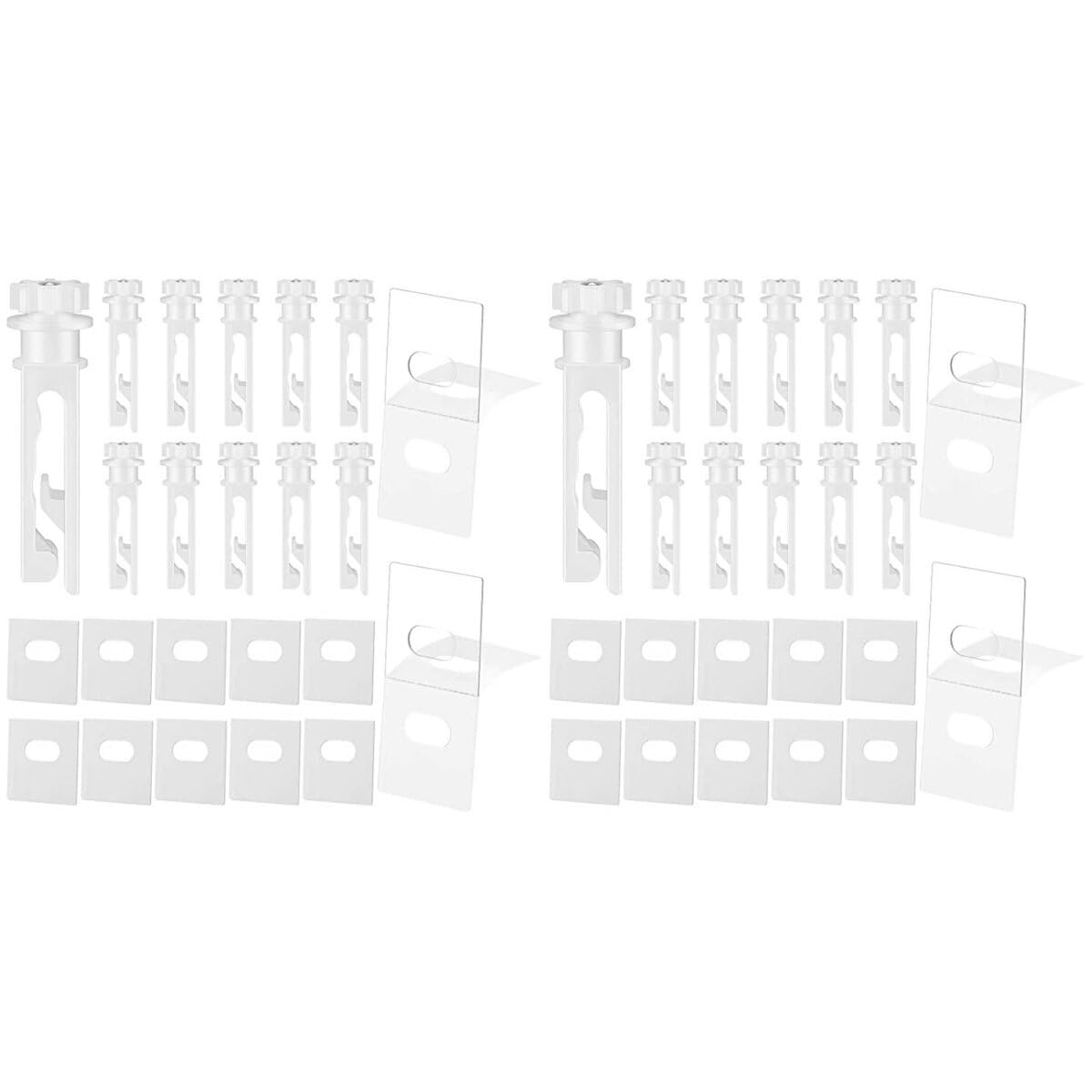 BESPORTBLE 24sets Vertical Blind Stem Replacement Repair Tabs for Window Blinds Repairing Tools for Compatible