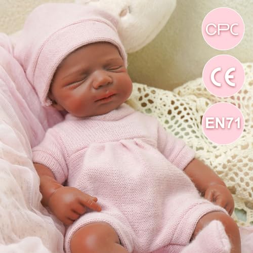 Muñeca Reborn Realista de Silicone 30 cm con Ropa miniatura 4