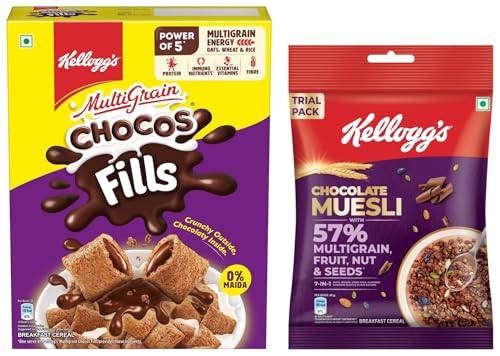 Image of Kellogg's Chocos Fills 250G With Free New Chocolate Muesli 75G