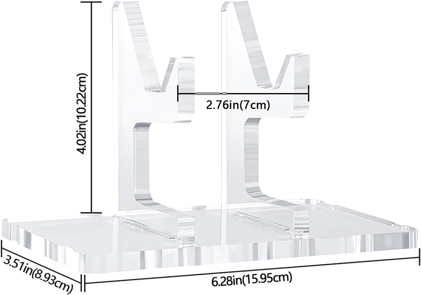 Linkidea Acrylic Assembly Stand, Compatible with Xbox, PlayStation, Steam, Switch, PC Controller, Gaming Table Storage & Decoration Rack (Clear) - Image 2