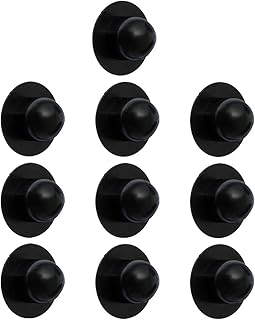 GINGER TECH Pool Plugs for Above Ground Pool, Pool Plug Stopper, Pool Wall Plugs, Replacement Ground Swimming Pool Filter Pump Strainer Hole Plug Wall Plug Stopper for Intex Bestway Pools (10, Black)