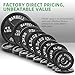 Fitvids Olympic Cast Iron 2-Inch Weight Plate for Strength Training & Weightlifting, Multiple Weights Available, 45LB (Pair)