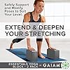 Gaiam Essentials Yoga Block (Set Of 2) - Supportive Latex-Free Eva Foam Soft Non-Slip Surface For Yoga, Pilates, Meditation, Grey
