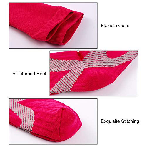 Meias Esportivas, Romacci Meias de compressão esportiva Meias de compressão respiráveis ​​para corri