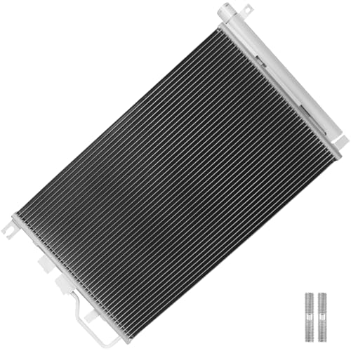 Image of Air Conditioning A /C Condenser Compatible with Chevrolet Equinox GMC Terrain 2010-2015 SUV # 3789, 20839794, GM3030284, 10542, 7013789, 4770789, 1563695