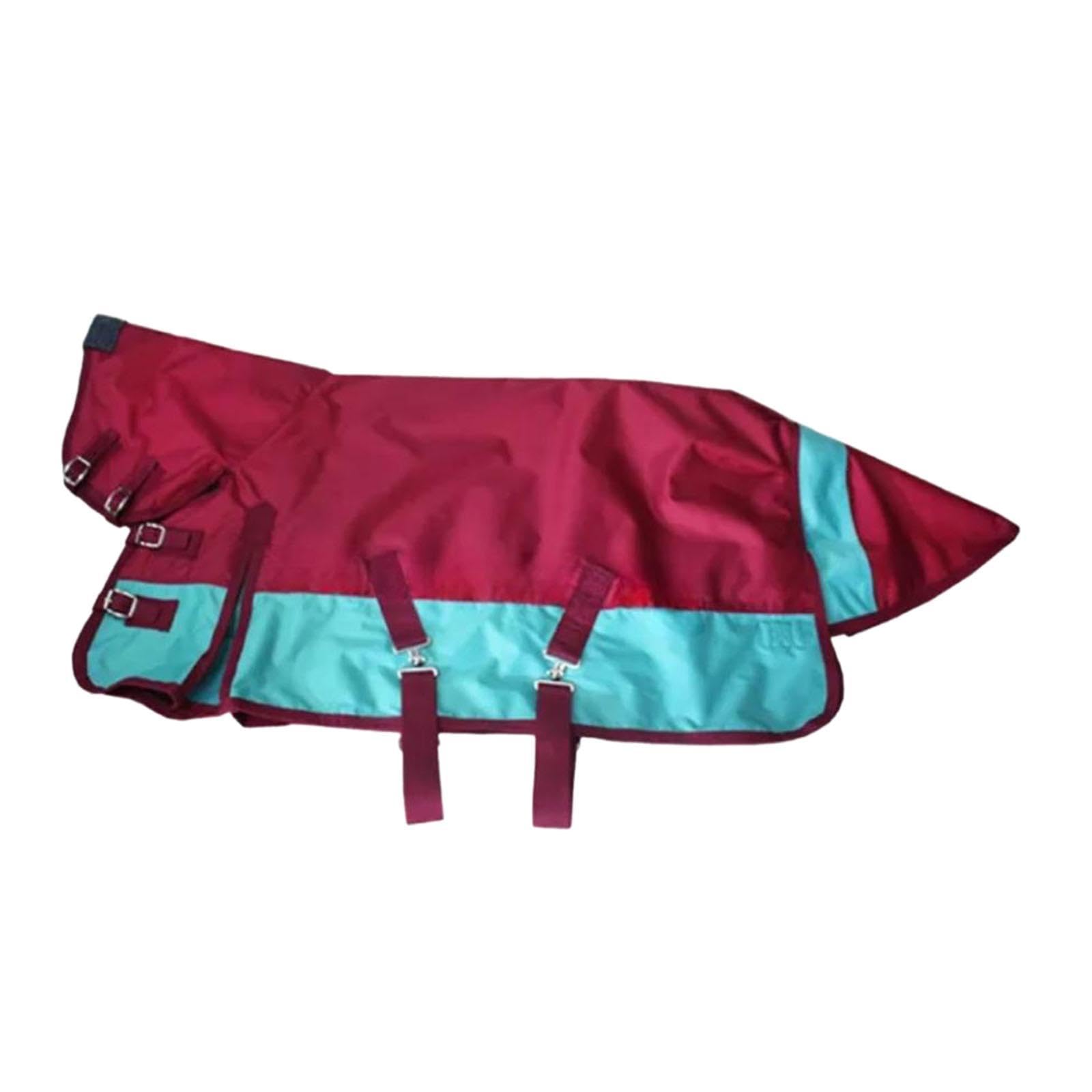 Manta para Caballo Impermeable con Relleno Térmico Funda con Capucha Y Cinturón Ajustable Oxford 600D Transpirable Resistente Al Frío Adecuada para Ca