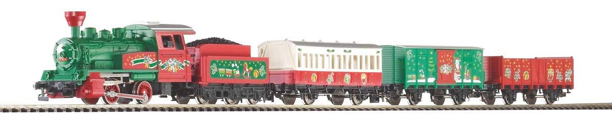 57081-Start-Set Weihnachten Lok + 3 Wg. Bettung, grün