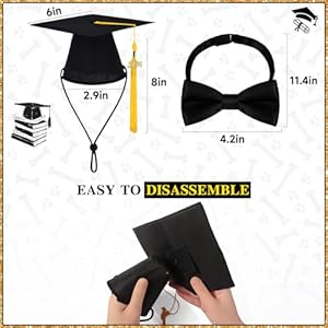 2024-Dog-Graduation-Cap-and-Gown-with-2024-Gold-Tassel-for-Graduation-Outfits-Gifts-Dog-Graduation-Bandana-for-Small-Medium-Large-Dogs - Cucciolini Doodles 2024-Dog-Graduation-Cap-and-Gown-with-2024-Gold-Tassel-for-Graduation-Outfits-Gifts-Dog-Graduation-Bandana-for-Small-Medium-Large-Dogs