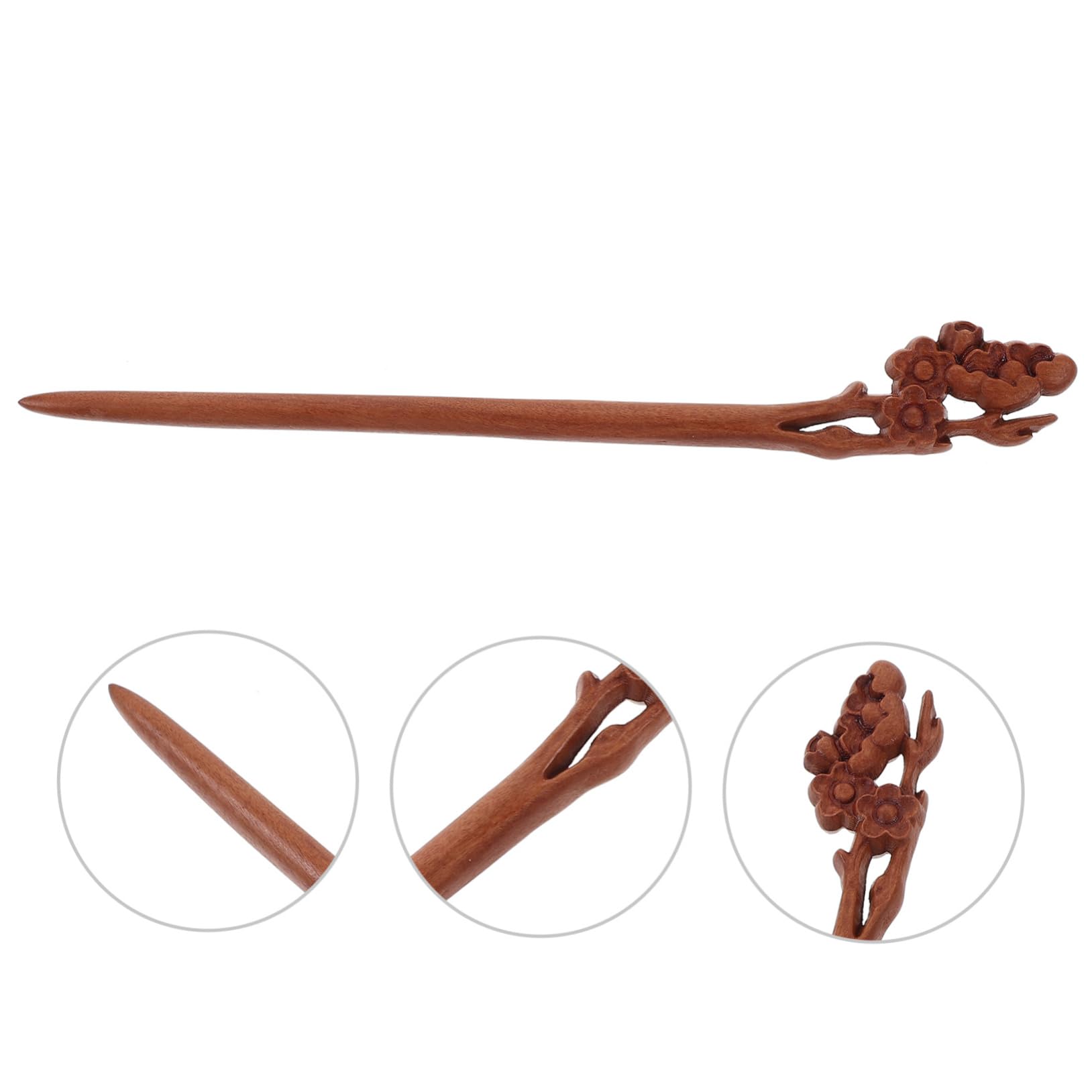 DOITOOL 5piezas Palillos De Madera Cabello De Mujer Horquilla Vintage Para Recogidos Largos Accesorio Clásico Para y Qipao Diseño Retro y Práctico Para