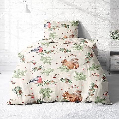 Träumschön Parure de lit enfant écureuil Cover