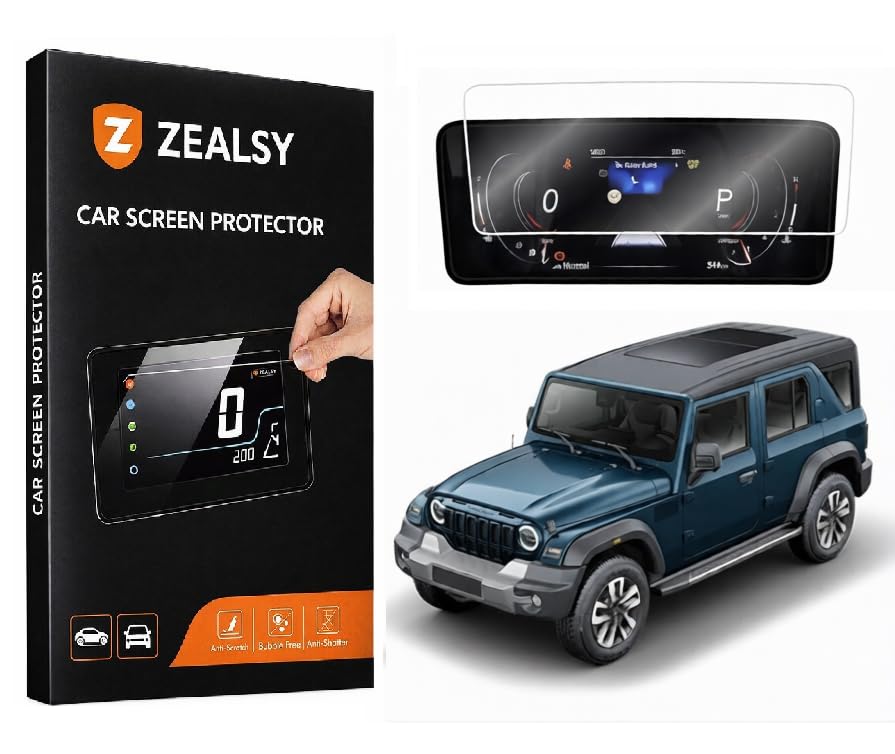 Screen Guard Compatible For MAHINDRA THAR ROXX AX3L AX5L AX7L 10.25 INCH INSTRUMENT CLUSTER PROTECTOR Display Accessories-image-29
