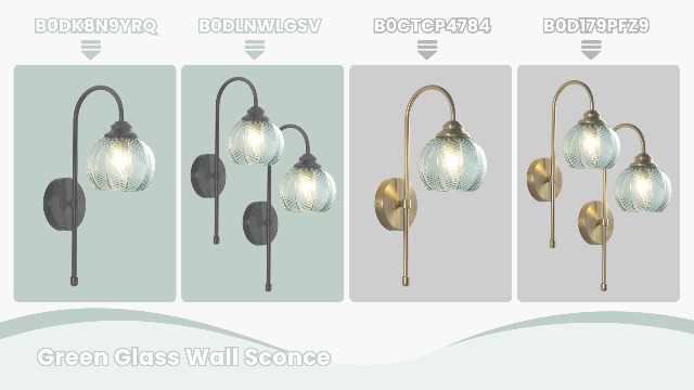 Image of KCO Lighting Brushed Gold Wall Sconce Set of Two Vintage Smoked Glass Wall Lights Mid Century Bathroom Light Sconces Set of 2 Modern Globe Wall Sconce Long Arc Wall Light